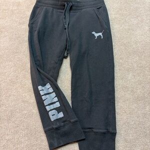 Victoria's Secret Black Joggers with Logo 1720